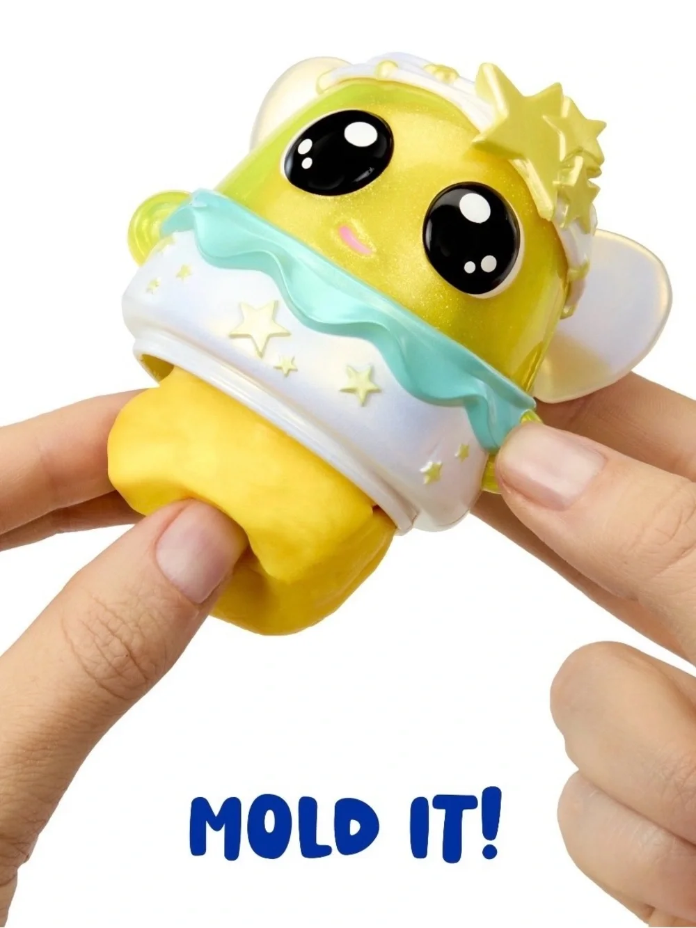 Doh Kins Fairy Dough 2 Pack Scented - Bright Yellow Character Toy- DIY Kids Gift